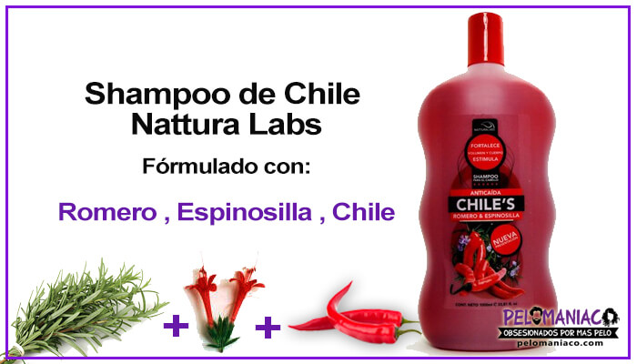Shampoo de Chile Nattura Labs Romero Espinosilla y Chile